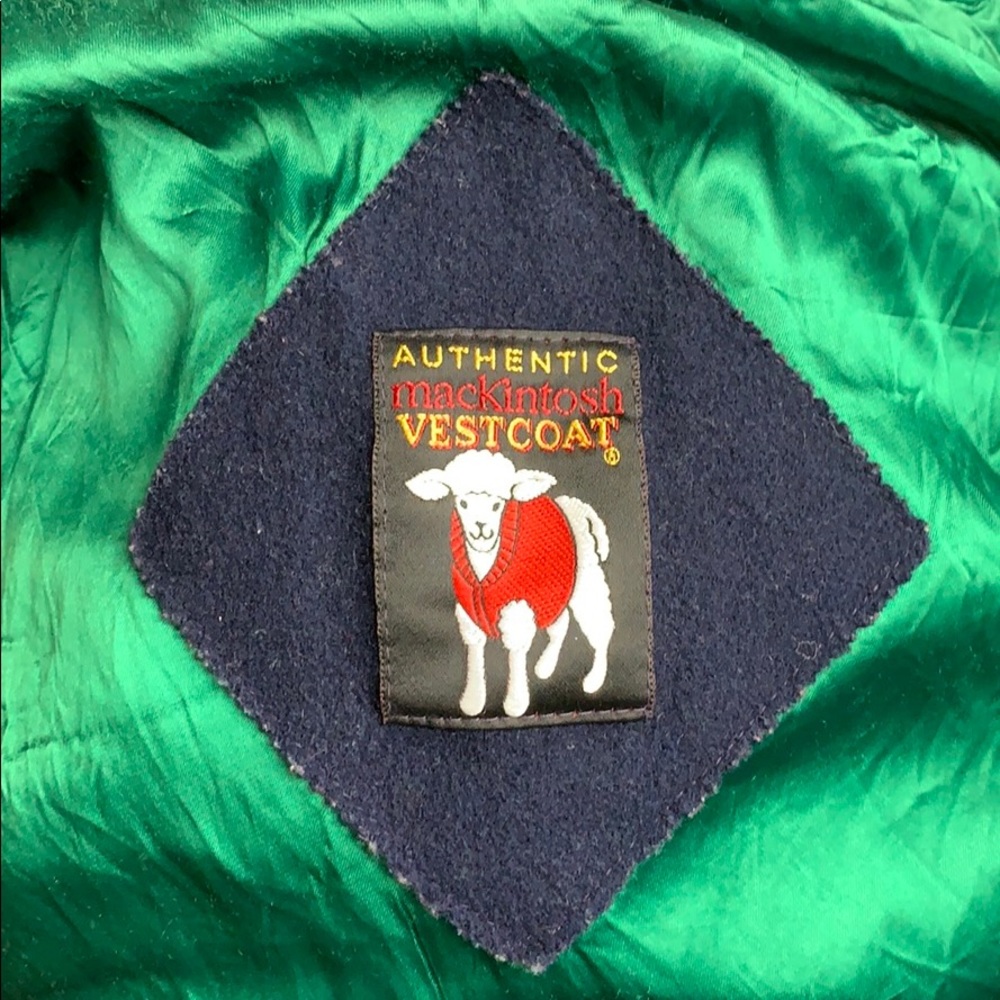 Authentic Mackintosh vestcoat blue & green Size S - Picture 5 of 12
